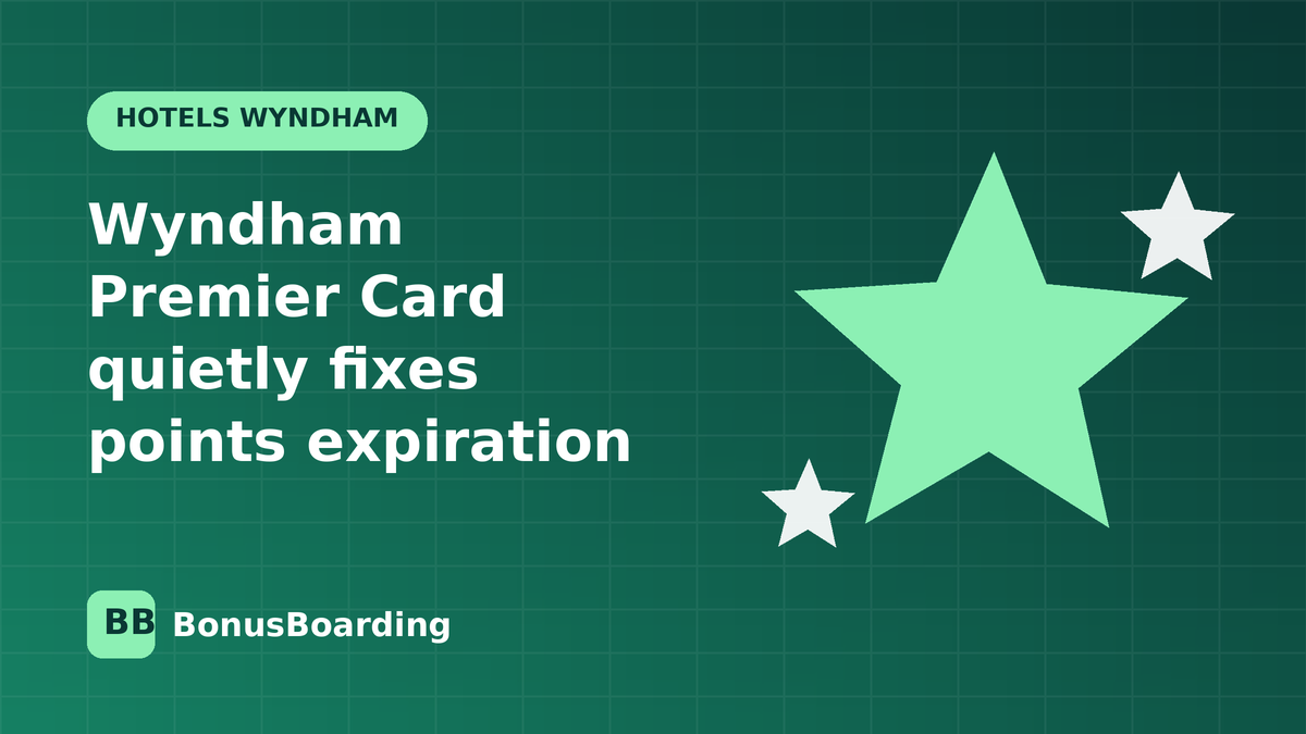 Wyndham Premier Card quietly fixes points expiration